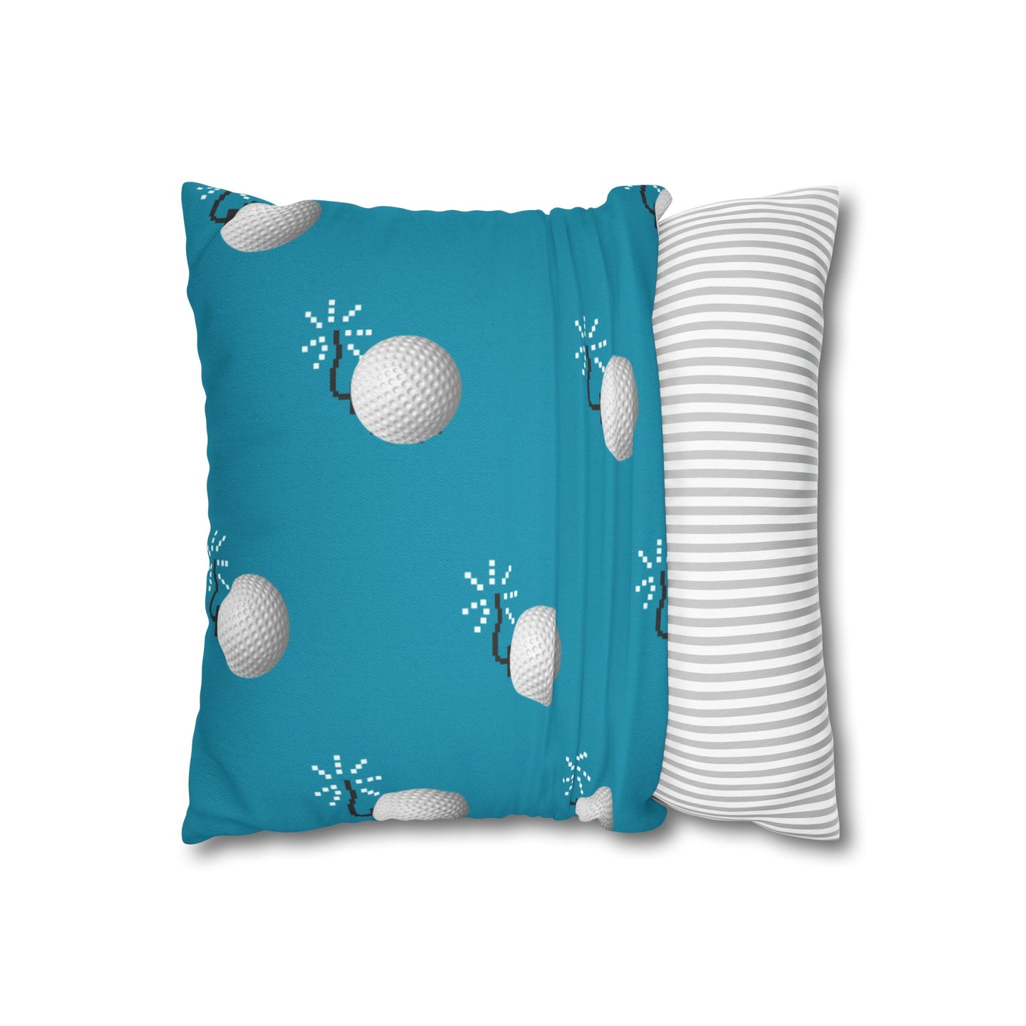 Fun Golf Bomb Patterned Pillowcase, Decorative Cushion Cover, Perfect for Sports Lovers, Home Decor, Gift for Golfers