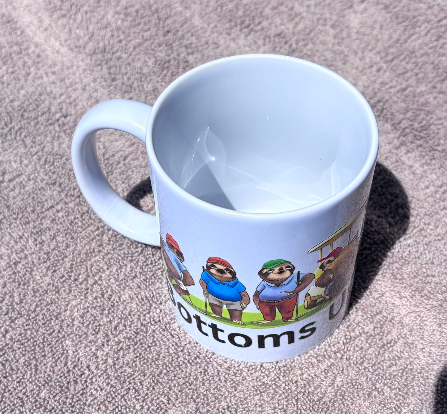 Bottoms Up DTF Sticker Mug