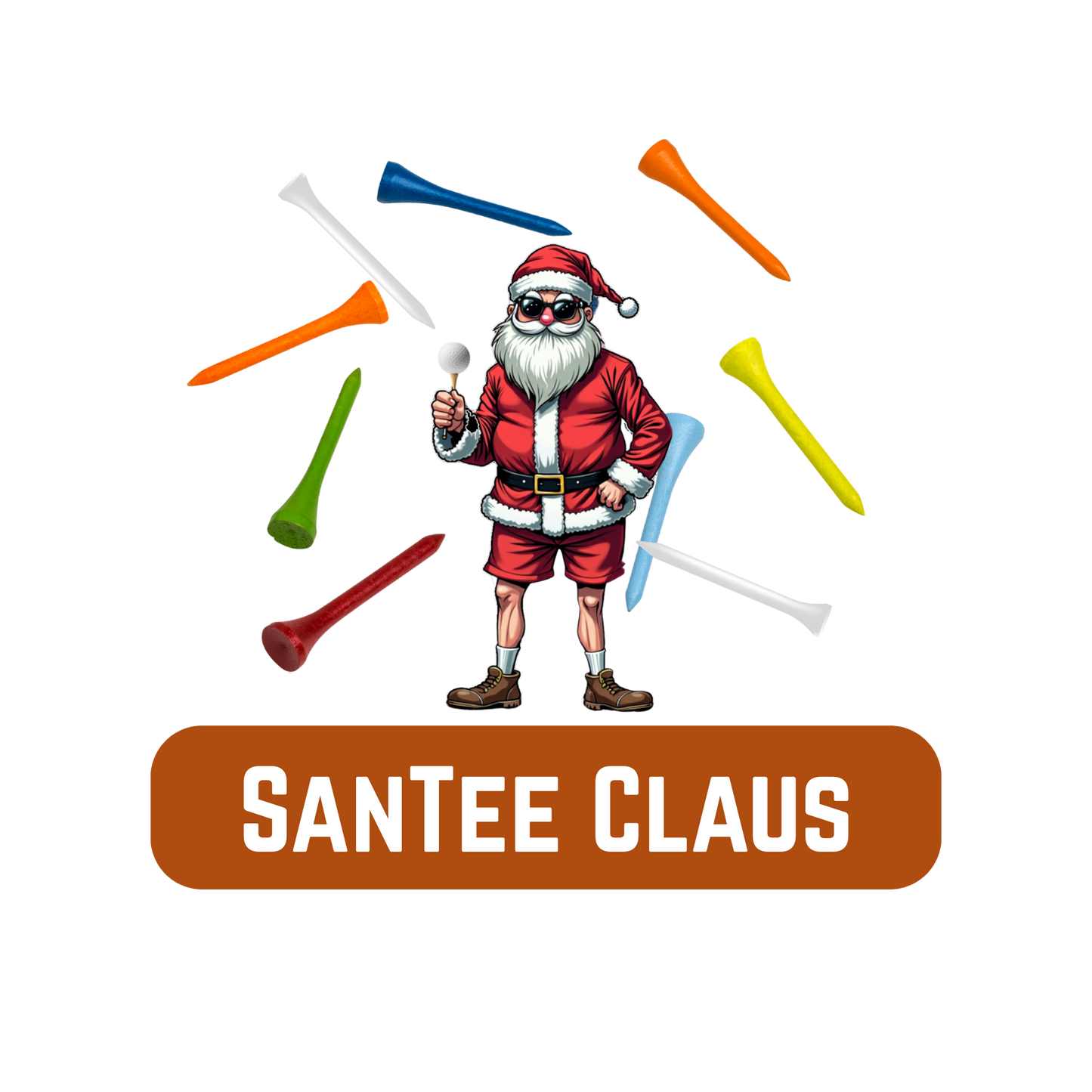 SanTee Claus Golf Tees