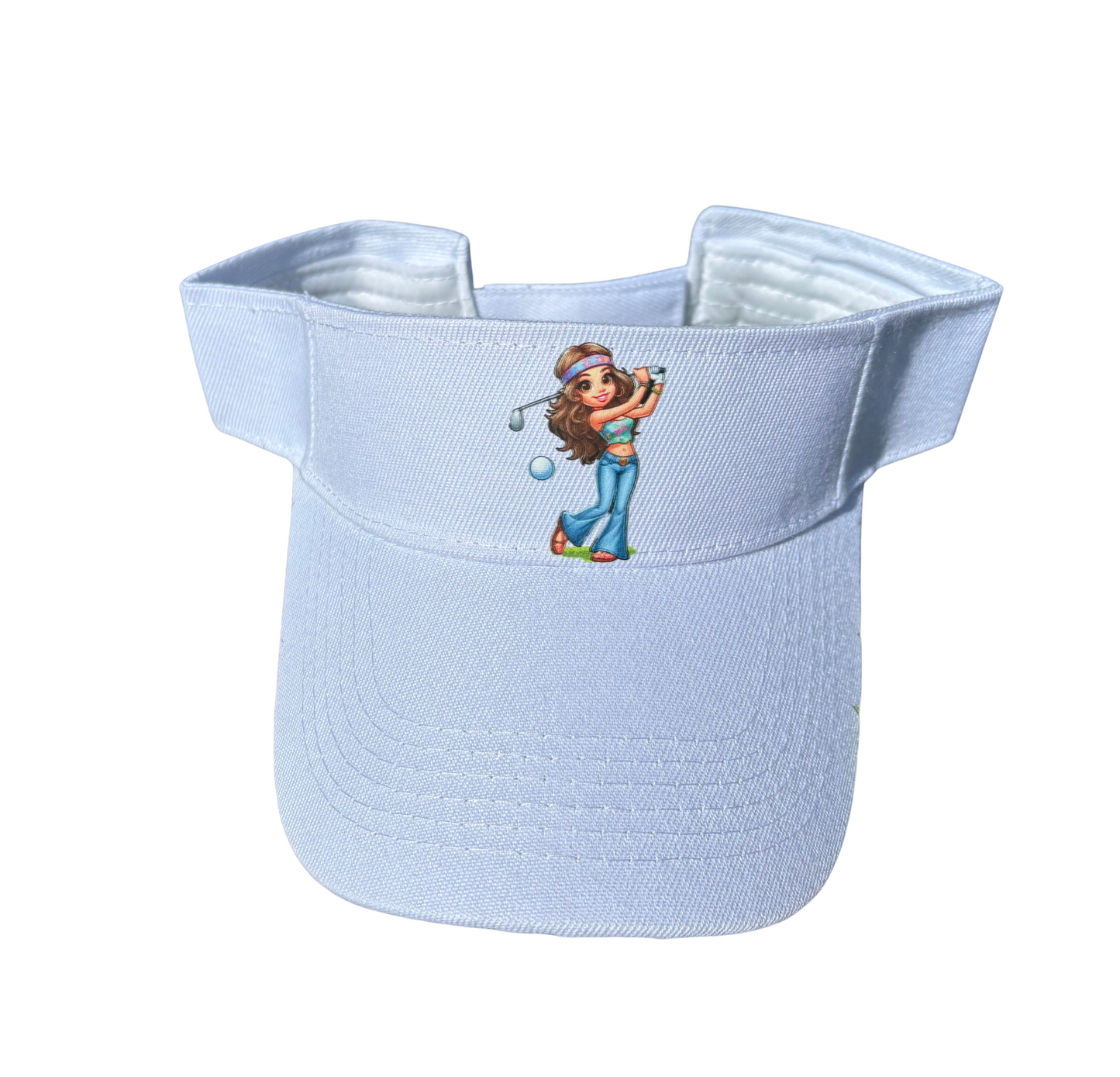 Hippie Chick Golf Visor