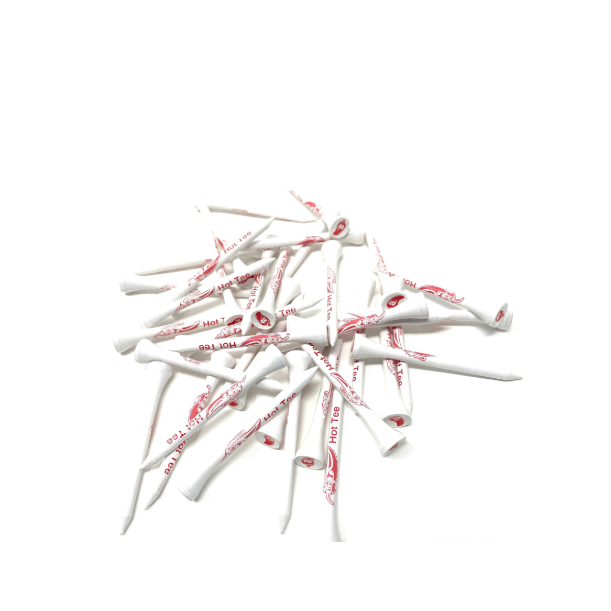 Red Hot Tees (Set of Golf Tees 50)