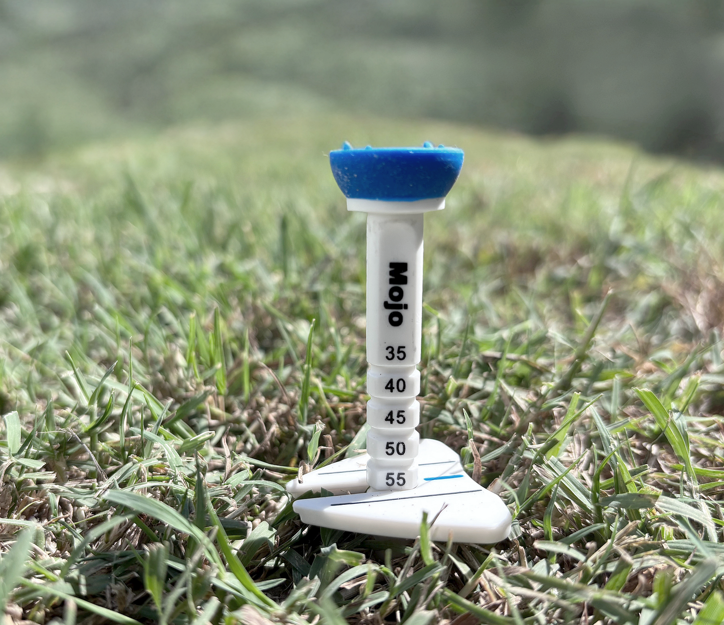 Mojo Power Golf Tees – Adjustable Height & Aiming Guide