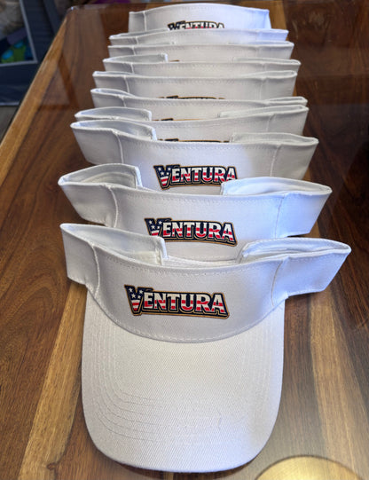 Patriotic Ventura Visor with American flag DTF print