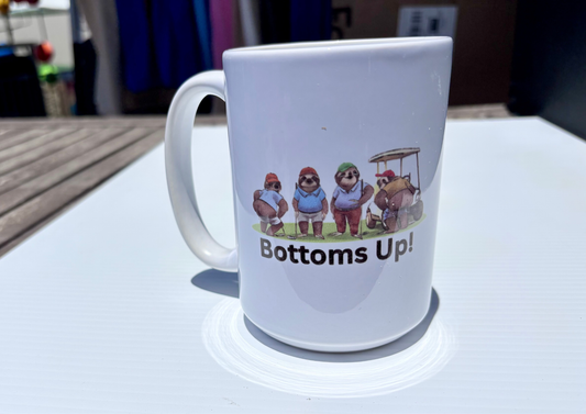Bottoms Up 15 oz Coffee Mug