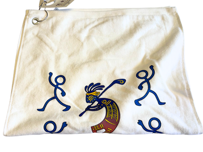 Kokopelli with Dancers Towel