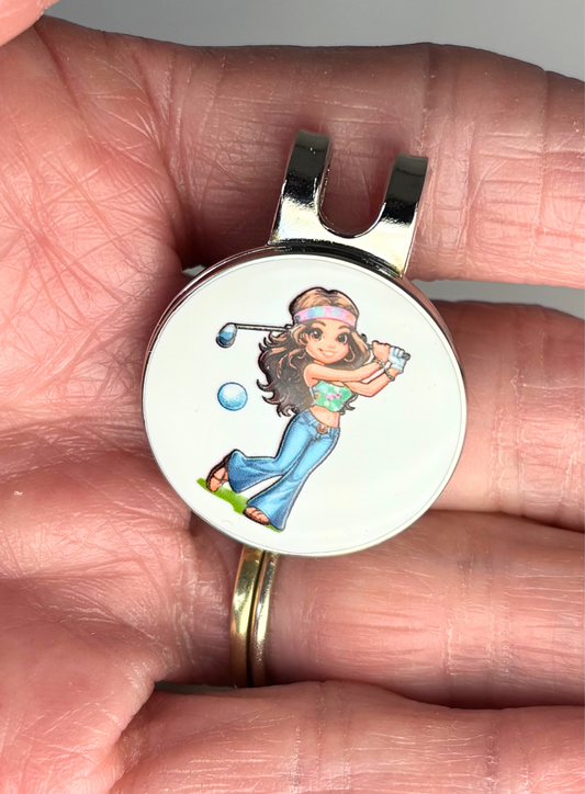 Hippie Chick Ball Marker
