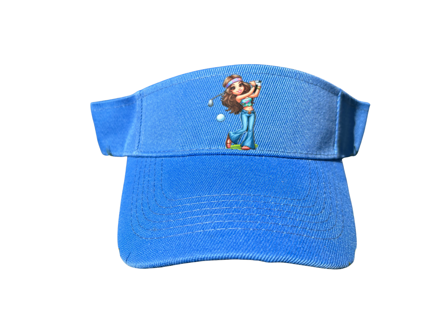 Hippie Chick Golf Visor