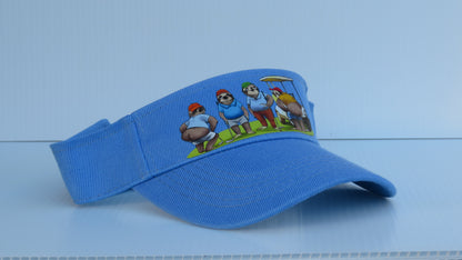 Naughty Sloth Golf Visor with adjustable Velcro.