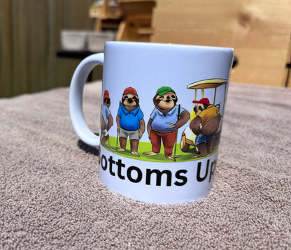 Bottoms Up DTF Sticker Mug