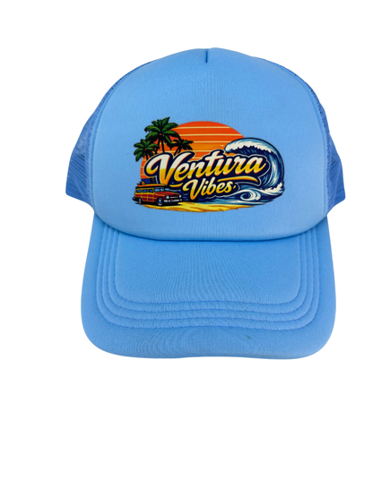 Ventura Vibe Retro Cap Foam Blue