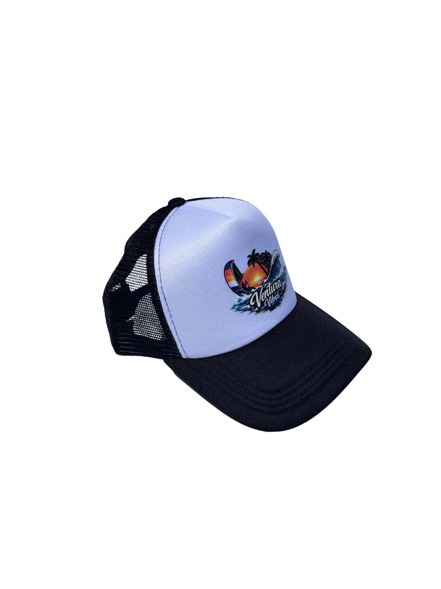 Vibes Sail Surfer Foam Cap, B/W