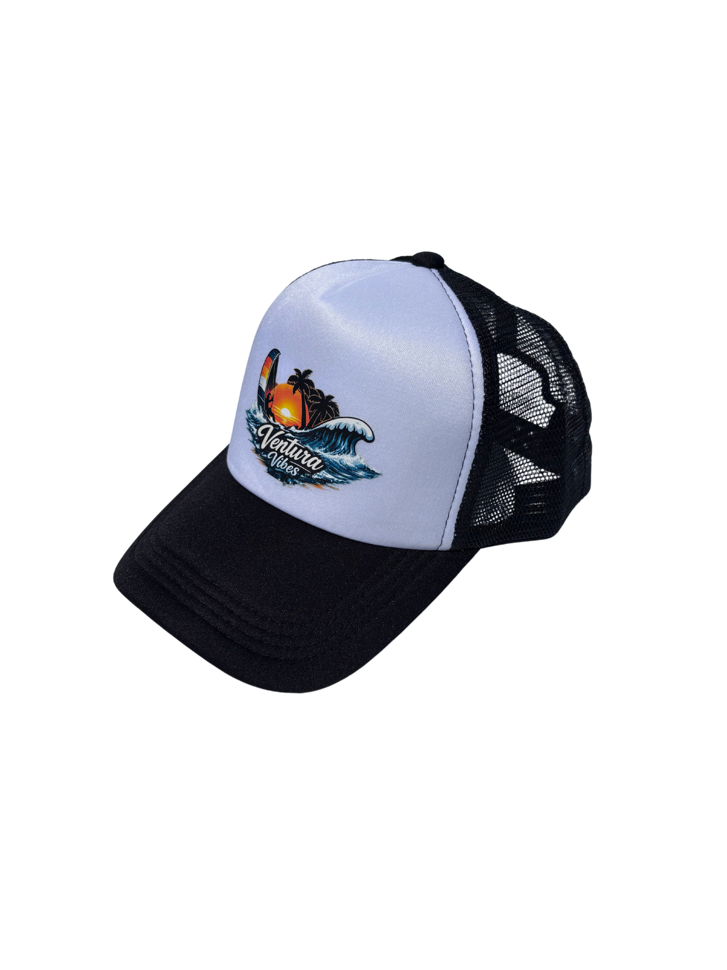 Vibes Sail Surfer Foam Cap, B/W