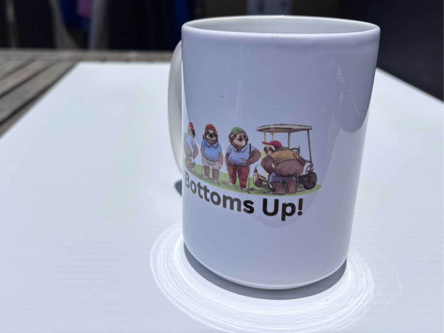 Bottoms Up 15 oz Coffee Mug