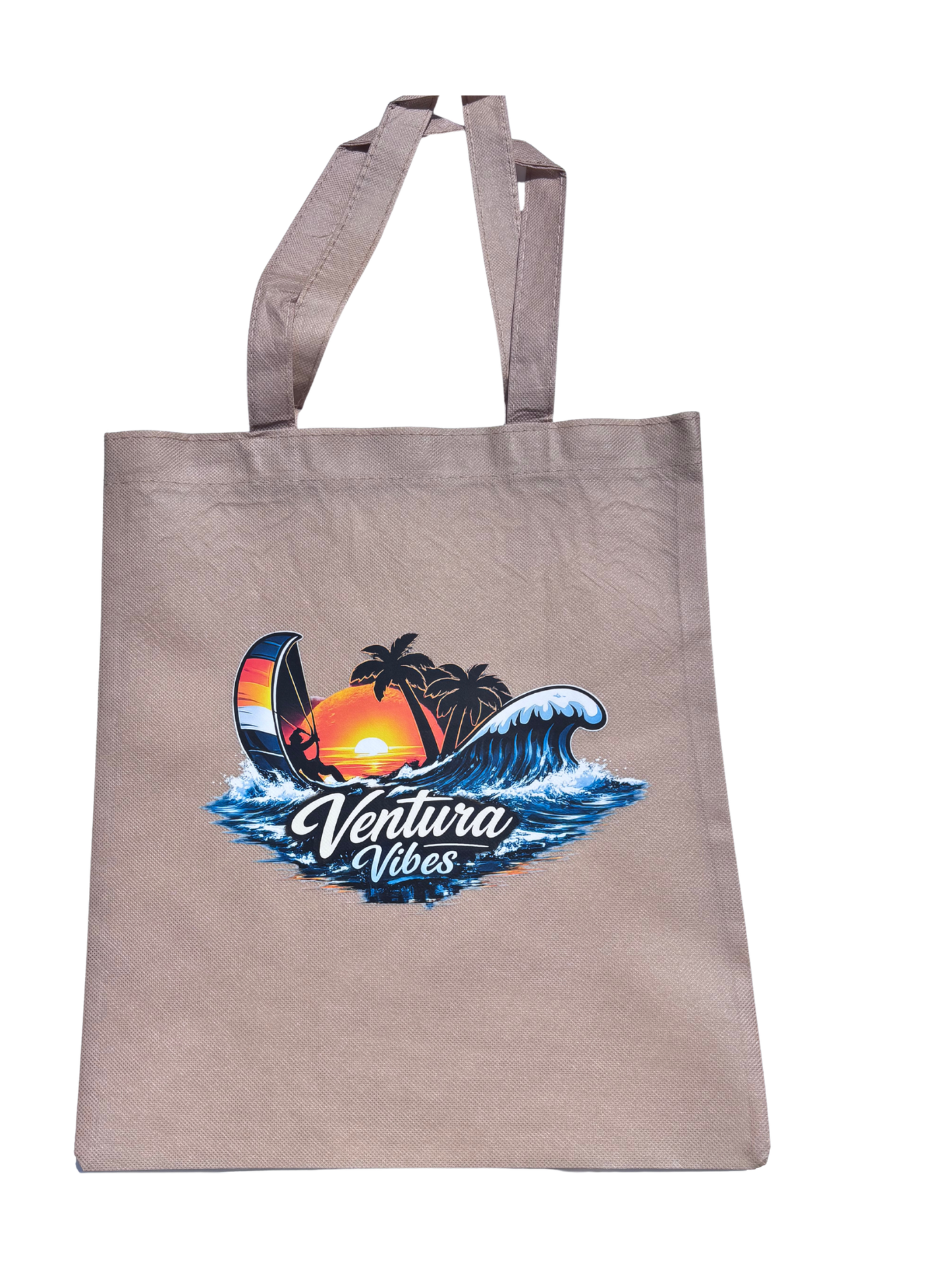 Ventura Vibes Sail Surfer Tote Bag – Khaki