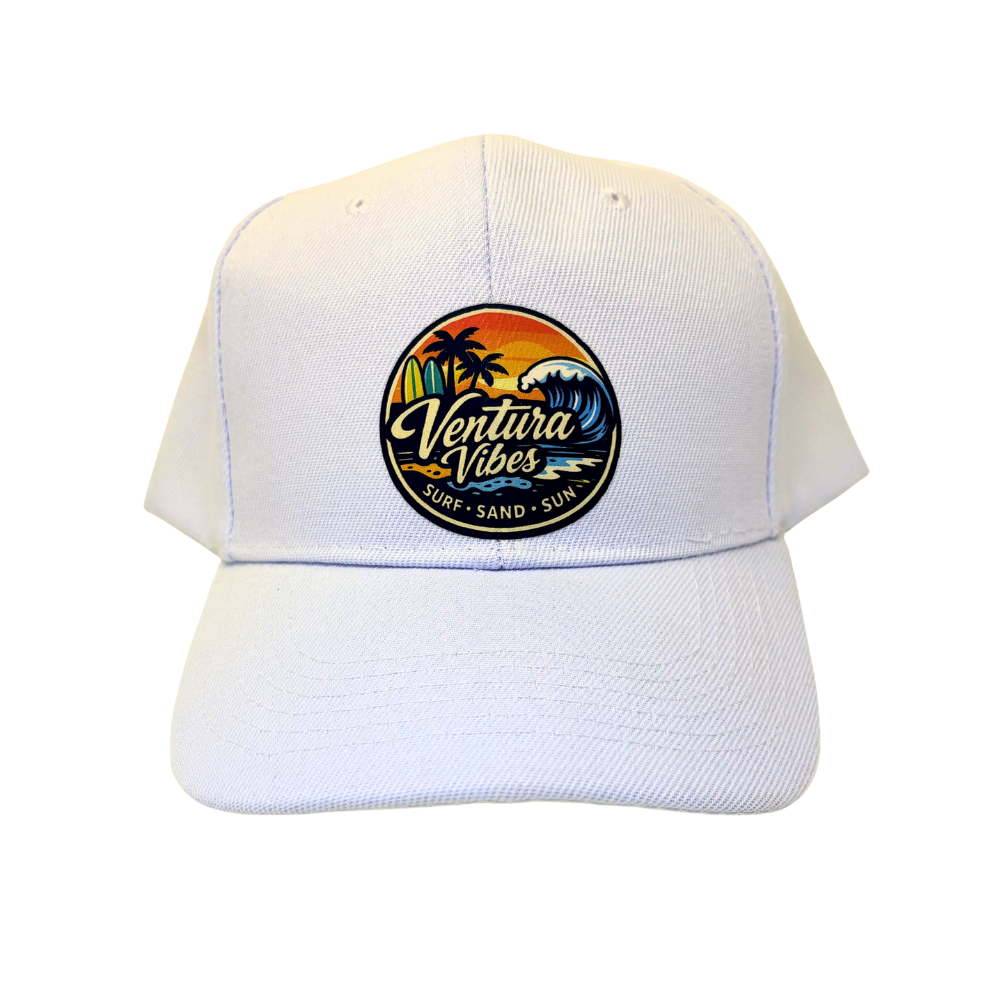 Ventura Vibes Sand Surf and Sun Badge Full Cap