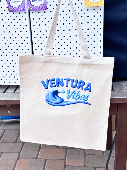 Ventura Vibes Wave Tote Bag