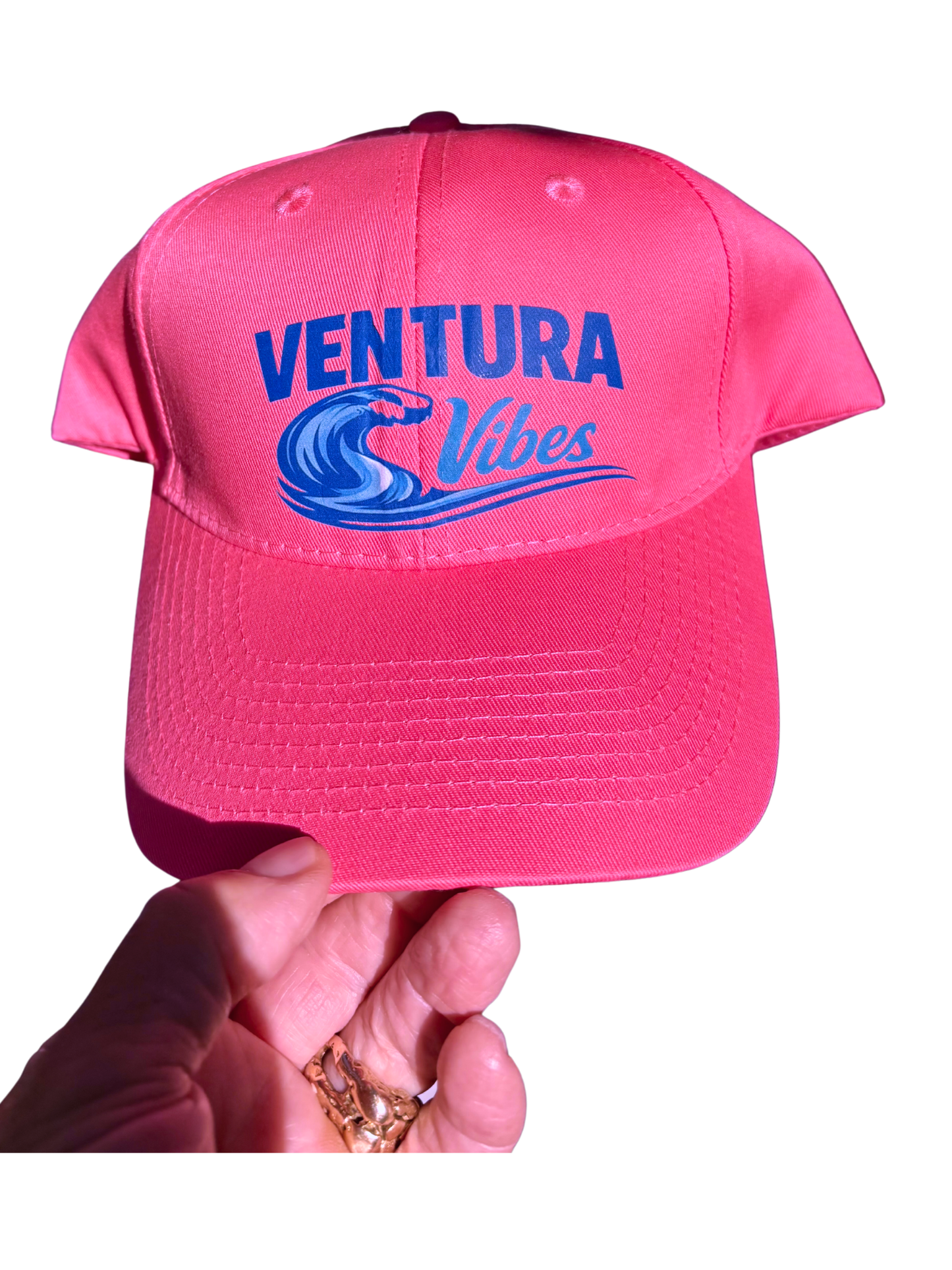 Ventura Vibes Wave Neon Pink Cap