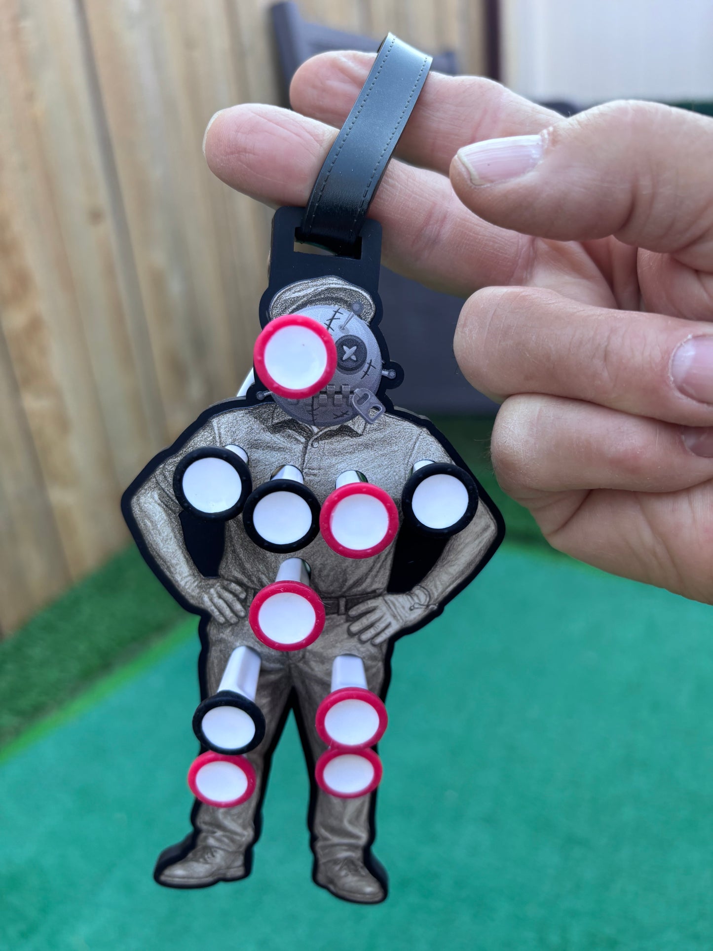 Voodoo Tee Holder with Lil Mojo Golf Tees