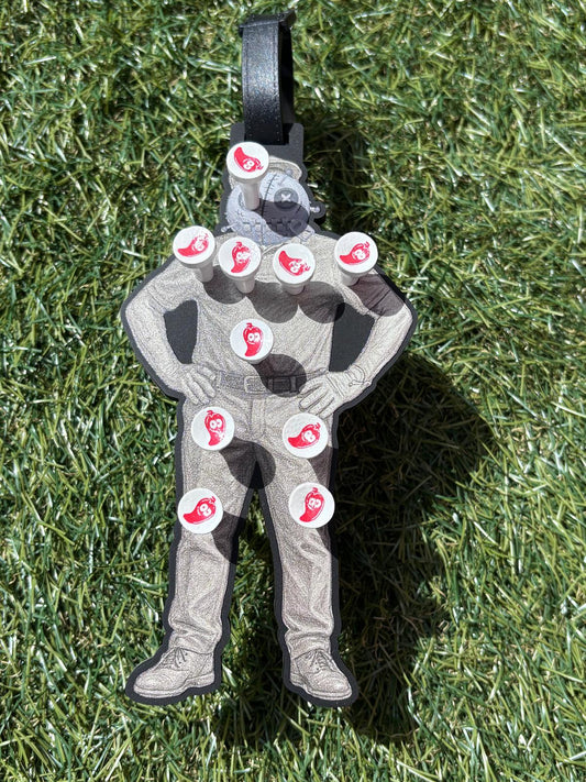 Voodoo Golfer Tee Holder with Hot Tees