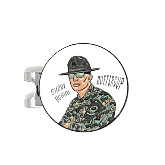 A picture of a man in uniform with the caption " short road buttercup ".