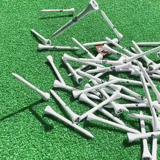 50 ShiTees  and a poop emoji marker hitting the green