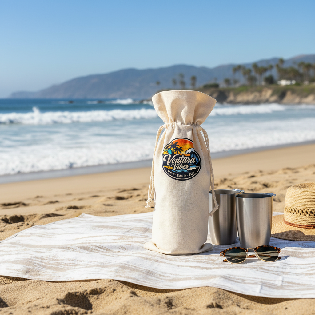Ventura Vibes Wine Bag - Lifestyle Shot
