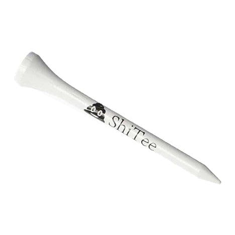 A white plastic golf tee with the name " shiree ".