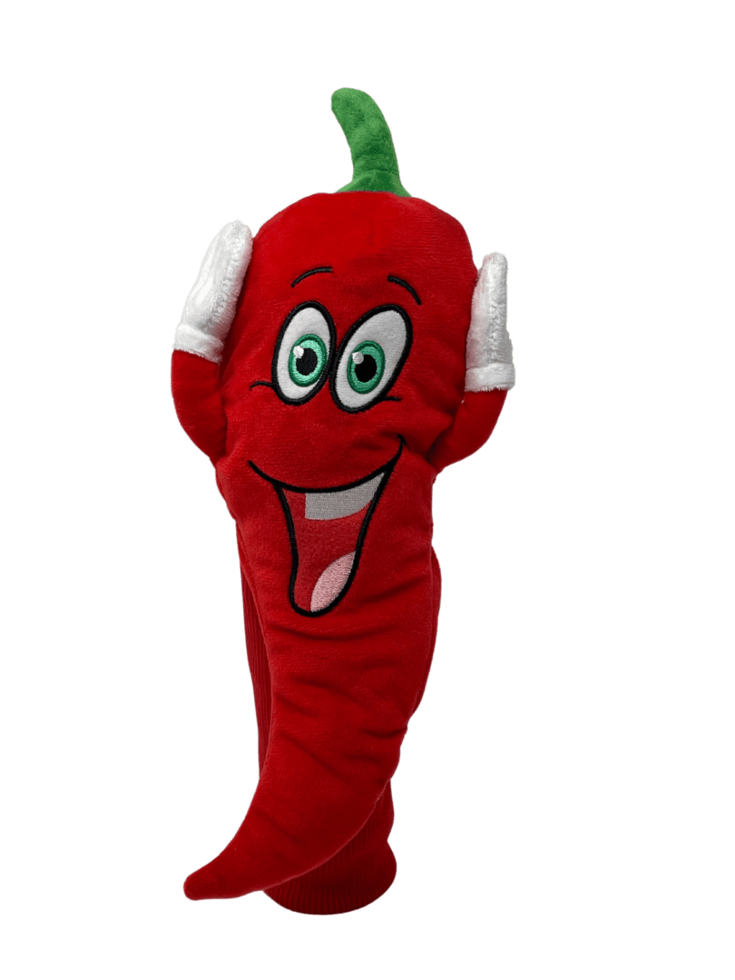 A red chili pepper with a green top